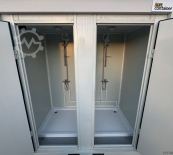 Contenedor sanitario premium con 2 duchas