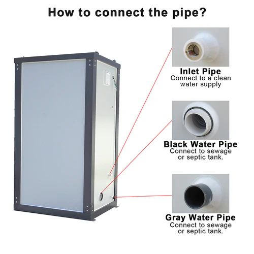 WC portátil con lavabo - Imagen 9